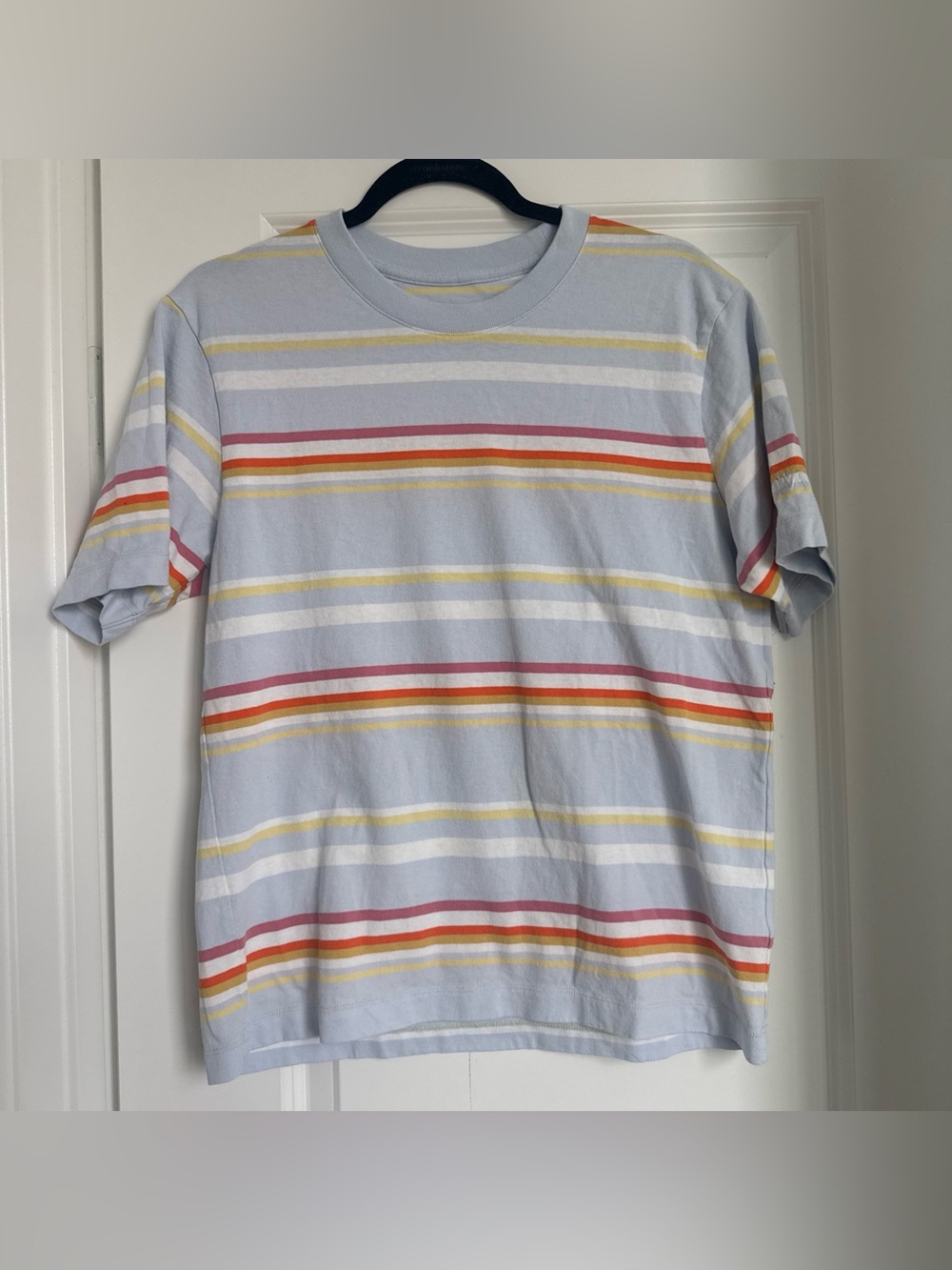 JW Anderson x Uniqlo Men's Short Sleeve Striped T-Shirt Crew Neck Size XS